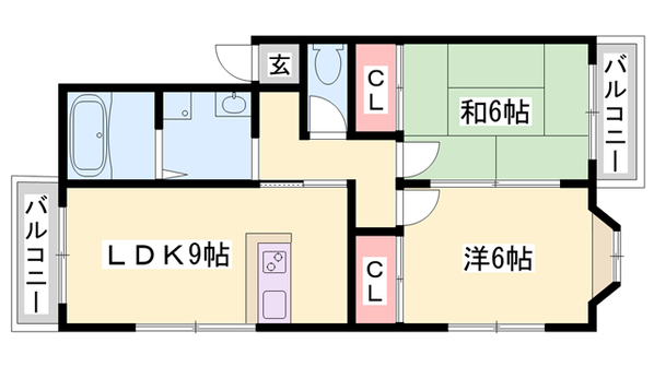 播磨町駅 徒歩9分 1階の物件間取画像